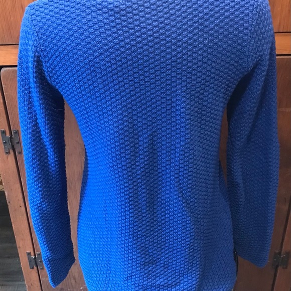 DEX Royal Blue Cotton Blend Sweater - Size Small - Picture 2 of 5